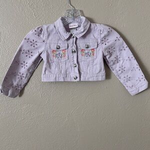 Little Lass Girls Lavender Purple Jacket 4T
